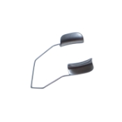 Temporal Approach Lid Speculum, Angled, Solid 14mm Blades, Dull Finish, 19mm Spread, Overall Length 1-5/8" (41mm) K1-5014,E4106 ST,08-08104T,7902E,K1-5014,08-08104T,E4106 ST