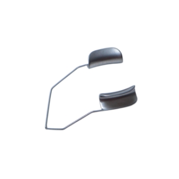 Temporal Approach Lid Speculum, Angled, Solid 14mm Blades, Dull Finish, 19mm Spread, Overall Length 1-5/8" (41mm) K1-5014,E4106 ST,08-08104T,7902E,K1-5014,08-08104T,E4106 ST