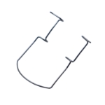 Temporal Speculum, C-Shaped End, Open Wire Blades, Blade Length 16mm, Spread 21mm, Overall Length 1-5/8" (40mm) 1543822,11/2/6126,K1-5015,08-08105T