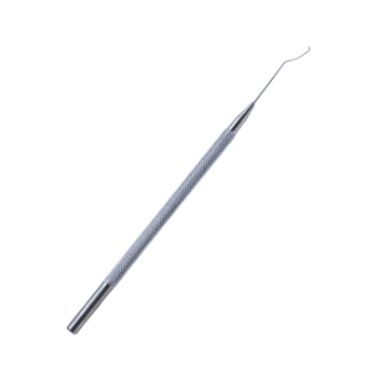 Tennant Nucleus Manipulator, Ball Tip, Curved, Bent Tip, 11mm Bend To Tip, Round Knurled Handle, Overall Length 4-3/4" (120mm) 598941,11/4/3539,K3-2428