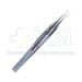 Tennant Tying Forceps, Curved, 6mm Long Tying Platforms, Guide Pin, Handles 9-0 To 11-0 Sutures, Ergonomic Fenestrated Handle, Overall Length 4-3/8" (110mm) - M357610