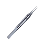 Tennant Tying Forceps, Straight, 6mm Long Tying Platforms, Guide Pin, Handles 9-0 To 11-0 Sutures, Ergonomic Fenestrated Handle, Overall Length 4-3/8" (110mm) 