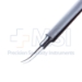 Tennant Tying Forceps, Curved, 19mm Extra Delicate Shafts, 6mm Tying Platform, Round Handle, Longitudinal Serrations, Overall Length 4" (100mm) - 11-6-6341