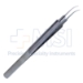 Tennant Tying Forceps, Curved, 19mm Extra Delicate Shafts, 6mm Tying Platform, Round Handle, Longitudinal Serrations, Overall Length 4" (100mm) - 11-6-6341