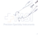 Thorlakson Style Femtosecond Aspirating Speculum, 12mm Rounded Blades, 25mm Spread, Working Length 2-1/2" (62mm), Designed to Accommodate the Suction Ring Of Femto LDV Laser, Adjustable Lieberman Type Mechanism - 11-2-6284