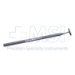 Thornton Corneal Press On Ruler, For Limbal Incisions, Curved Marking Blade, 2mm Lines, 1mm Apart Measuring Up To 10mm, Round Knurled Handle, Dull Finish, Overall Length 4-1/4" (110mm) - 5-0111