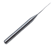 Thornton Phacoemulsification Spatula, Malleable Silver 0.5mm Tip, Serrated Round Handle, Short Handled For Use Through Side-Port Stab Incision, Overall Length 3-3/8" (86mm) E0731,E0731