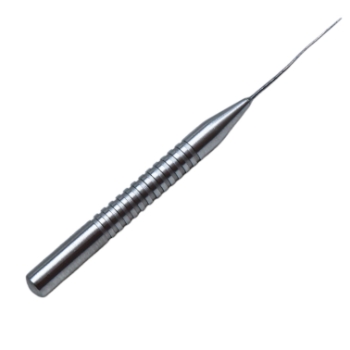 Thornton Phacoemulsification Spatula, Malleable Silver 0.5mm Tip, Serrated Round Handle, Short Handled For Use Through Side-Port Stab Incision, Overall Length 3-3/8" (86mm) E0731,E0731