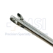 Tischler Cervical Biopsy Punch, Gold Plated Squeeze Grip Handle, Straight Jaw, Bite Size 3mm Wide x 7mm Long, Quick Lock Design, Overall Length 8-5/8" (220mm) - 232-H45-60
