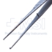 Tissue Forceps, 1 x 2 Teeth, Cross-Serrations, Serrated Handle, Overall Length 6" (152mm) - 1921-3491BX
