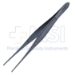 Tissue Forceps, 1 x 2 Teeth, Cross-Serrations, Serrated Handle, Overall Length 6" (152mm) - 1921-3491BX
