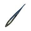Castroviejo Needle Holder, Titanium, Curved, Medium , With Lock, Round Handle 