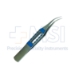 Suture Forceps, Titanium, Curved, 0.12mm, 1 x 2 Teeth, 6mm Platforms, Flat Handled Square Grip, Overall Length 3-1/4" (83.5mm) - TDK-3-222