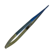Micro Castroviejo Needle Holder, Titanium, Diamond Dusted Jaws, With Lock, Overall Length 7" (180mm) 