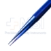 Titanium Micro Ring Tip Forceps, Diamond Dusted Jaws, 8mm Diameter Round Handle, 1mm x 0.5mm Ring Tips, Counter Weight, Overall Length 7" (180mm) - 4114-720