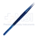 Titanium Micro Ring Tip Forceps, Diamond Dusted Jaws, 8mm Diameter Round Handle, 1mm x 0.5mm Ring Tips, Counter Weight, Overall Length 7" (180mm) - 4114-720