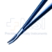 Microsurgical Needle Holder, Titanium, Curved, 0.8mm Diamond Dusted Jaws, With Box Lock, 8mm Diameter Knurled Round Handle, Overall Length 7" (180mm) - AF818TDC