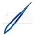 Microsurgical Needle Holder, Titanium, Curved, 0.8mm Diamond Dusted Jaws, With Box Lock, 8mm Diameter Knurled Round Handle, Overall Length 7" (180mm) - AF818TDC