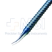O'Gawa Style Suture Forceps, Titanium, Curved, 0.12mm, 1 x 2 Teeth, 6mm Platforms, Round Handle, Overall Length 4-1/3" (111mm) - TDK-3-538