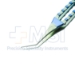 Bloomberg Pierce Style Utrata Forceps, Titanium, Angled 45 Degrees, 14mm Bend To Tip, Angled 45 Degrees Tip, (0.25) Notch Teeth, Flat Handled Square Grip, Without Platforms, Overall Length 3.3" (84mm) - TDK-3-826
