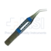 Bloomberg Pierce Style Utrata Forceps, Titanium, Angled 45 Degrees, 14mm Bend To Tip, Angled 45 Degrees Tip, (0.25) Notch Teeth, Flat Handled Square Grip, Without Platforms, Overall Length 3.3" (84mm) - TDK-3-826