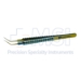 Kershner Capsulorhexis Forceps, Titanium, Extremely Thin Straight Shanks, 11.5mm Tip To Bend, Cystotome Shaped Tips, Round Nordan Style Handle With Flats, Overall Length 4" (100mm) - 16-3433-R