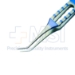 Tying Forceps, Titanium, Angled 45 Degees, 7mm From Bend To Tip, 6mm Tying Platforms, Square Grip Flat Handle, Overall Length 3-1/4" (82mm) - TDK-3-633