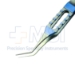 Tying Forceps, Titanium, Angled 45 Degees, 12mm From Bend To Tip, 6mm Tying Platforms, Square Grip Flat Handle, Overall Length 3-1/4" (82mm) - TDK-3-637