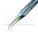 Tying Forceps, Titanium, Curved, Extra Delicate Design 6mm Tying Platforms, Square Grip Flat Handle, Overall Length 4-1/2" (114mm) - TDK-3-616-1