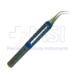 Utrata Capsulorhexis Forceps, Titanium, Angled 45 Degrees Shafts, 8.5mm Platforms, 13mm Bend To Tip, Flat Handled Square Grip, Overall Length 4-1/2" (114mm) - TDK-3-820-1