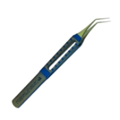 Utrata Capuslorhexis Forceps, Titanium, Angled 45 Degrees Shafts, 8.5mm Platforms, 13mm Bend To Tip, Flat Handled Square Grip, Overall Length 4-1/2" (114mm) 