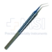 Utrata Forceps, Titanium, Angled 45 Degrees, 8.5mm Platforms, 13mm Bend To Tip, Round Handle, Overall Length 4-1/2" (115mm) - TDK-3-825