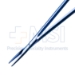 Yasargil Bayonet Microsurgical Needle Holder, Titanium, Straight, 0.9mm Smooth Jaws, Slim-Line Box Lock, Flat Three Hole Handle, Overall Length 9" (229mm) - GI1522SLT