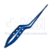Yasargil Bayonet Microsurgical Needle Holder, Titanium, Straight, 0.9mm Smooth Jaws, Slim-Line Box Lock, Flat Three Hole Handle, Overall Length 9" (229mm) - GI1522SLT