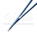 Titanium Yasargil Bayonet Microsurgical Scissors, Straight 14mm Sharp Blades, Flat Three Hole Handle, Slim Line Screw Area Design, Overall Length 9" (225mm) - HG6022SLT