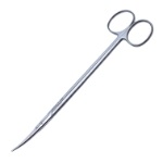 Toennis Scissors, Curved, Overall Length 7" (180mm) 