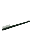 Tooth Brush Style Double Ended Cleaning Brush, Soft Nylon, Standard End, 3/16" High, Overall Length 7" (178mm), 3 Per Package 