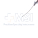 Troutman Alpha-Chymotrypsin Cannula, 23ga, Polished Finish, Curved Shaft, 1mm Smooth Bulbous Tip, Overall Length 1-3/4" (45mm) - 5-5525-23