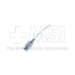 Troutman Alpha-Chymotrypsin Cannula, 23ga, Polished Finish, Curved Shaft, 1mm Smooth Bulbous Tip, Overall Length 1-3/4" (45mm) - 5-5525-23