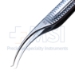 Troutman-Barraquer Corneal Utility Forceps, 0.12mm, 1 x 2 Teeth, Colibri Style, Serrated Handle, Polished Finish, Overall Length 3" (75mm) - 5-4200
