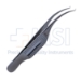 Troutman-Barraquer Corneal Utility Forceps, 0.12mm, 1 x 2 Teeth, Colibri Style, Serrated Handle, Polished Finish, Overall Length 3" (75mm) - 5-4200