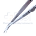 Troutman-Castroviejo Corneal Section Scissors, Right, Barraquer Stop/Lock, Miniature Model Has Curved Blades, Blunt Tips, Both Blades Of Equal Length, Serrated Flat Handle, Polished Finish, Overall Length 4-5/8" (116mm) - 5-4417