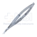 Troutman-Castroviejo Corneal Section Scissors, Right, Barraquer Stop/Lock, Miniature Model Has Curved Blades, Blunt Tips, Both Blades Of Equal Length, Serrated Flat Handle, Polished Finish, Overall Length 4-5/8" (116mm) - 5-4417
