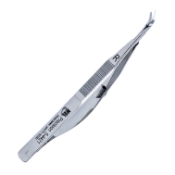 Troutman-Castroviejo Corneal Section Scissors, Right, Barraquer Stop/Lock, Miniature Model Has Curved Blades, Blunt Tips, Both Blades Of Equal Length, 13mm Mid-Screw To Tip, Overall Length 4-1/8" (105mm) 920899,May-21,E3310