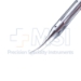 Troutman Colibri Suture Forceps, 0.12mm, 1 x 2 Teeth, Platforms Teeth Set At 45 Degrees, Ergonomic Fenestrated Handle, Overall Length 4-3/8" (110mm) - M357025