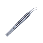 Troutman Colibri Suture Forceps, 0.12mm, 1 x 2 Teeth, Platforms Teeth Set At 45 Degrees, Ergonomic Fenestrated Handle, Overall Length 4-3/8" (110mm) 