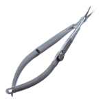 Troutman Conjunctival Scissors, Curved, Blunt Tips, 1mm Mid-Screw To Tip, Smooth Handle, Dull Finish, Overall Length 4-1/4" (107mm) 922725,26-May,E3315