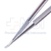 Troutman Needle Holder, Gently Curved, Medium 10mm Jaws, Without Lock, Medium Round Handle, Longitudinal Serrated Grip, Dull Finish, Overall Length 4-3/4" (122mm) - 5-4940