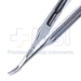 Troutman Needle Holder, Curved, Fien 9mm Jaws, With Lock, Flat Wide Serrated Handle, Overall Length 5-1/8" (130mm) - 5-4940-XWH