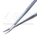 Troutman Tying Forceps, Slightly Curved 10mm Jaws, Serrated Cross Action Handle, Polished Finish, Overall Length 4-5/8" (118mm) - 5-2993